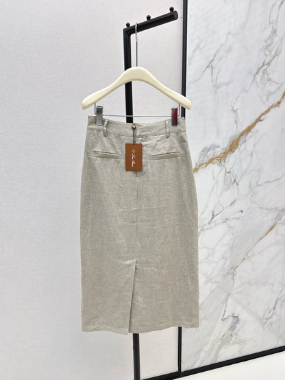25ss linen skirt