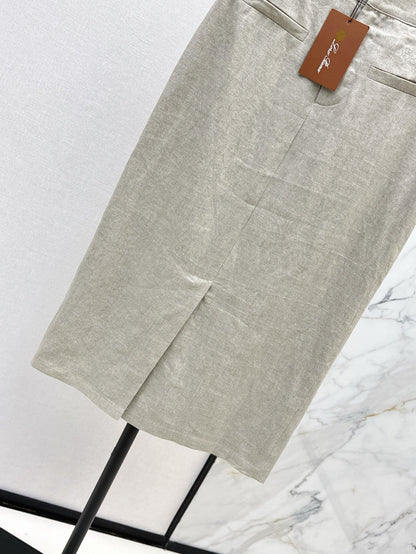 25ss linen skirt