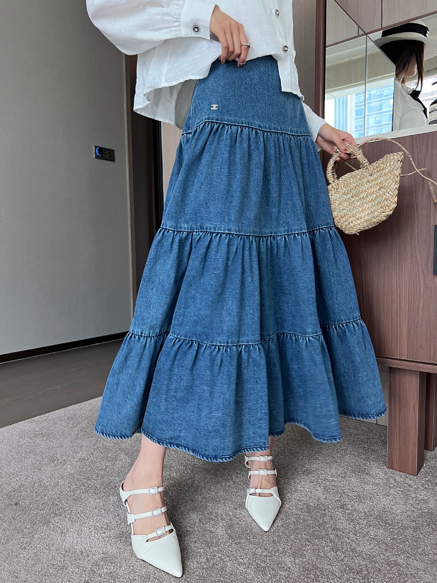 25ss ruffle skirt