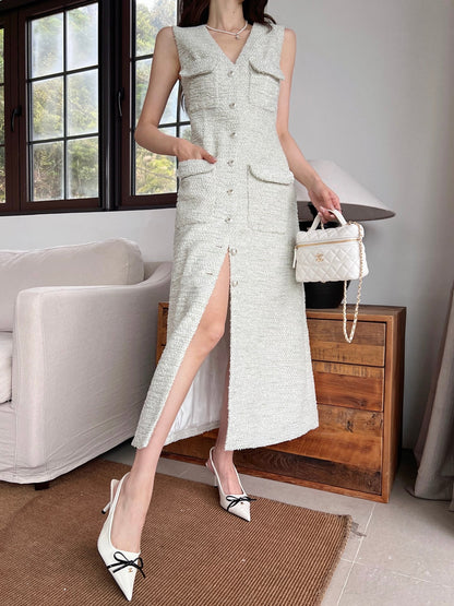 25ss woven shirt dress