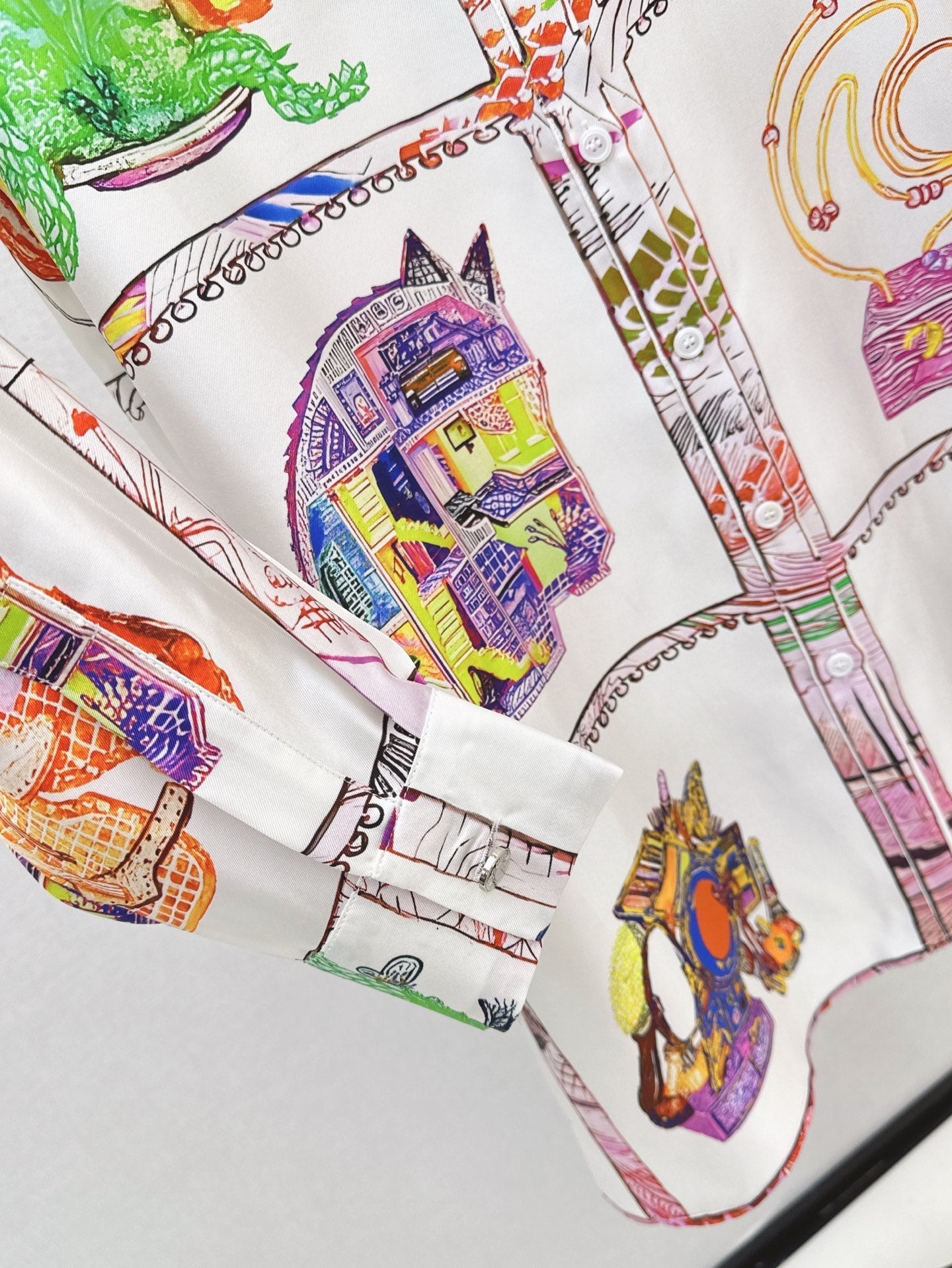 25ss silk shirt dress