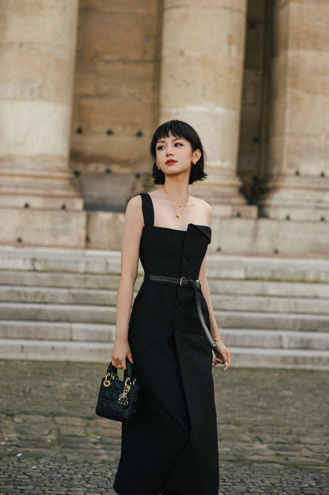 25ss one-shoulder dress