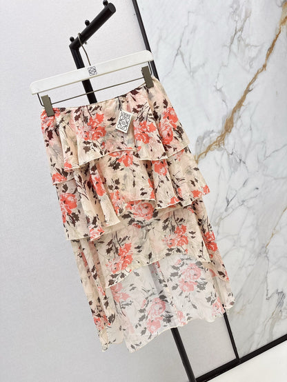 25ss printed skirt