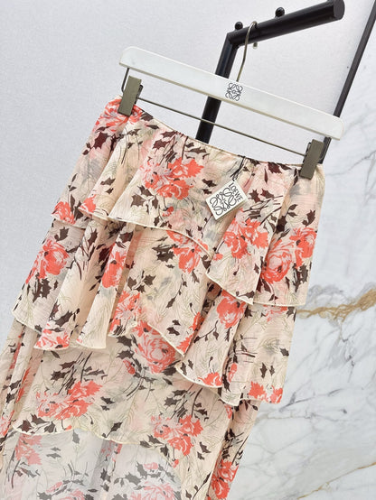 25ss printed skirt