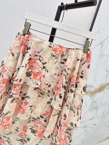 25ss printed skirt
