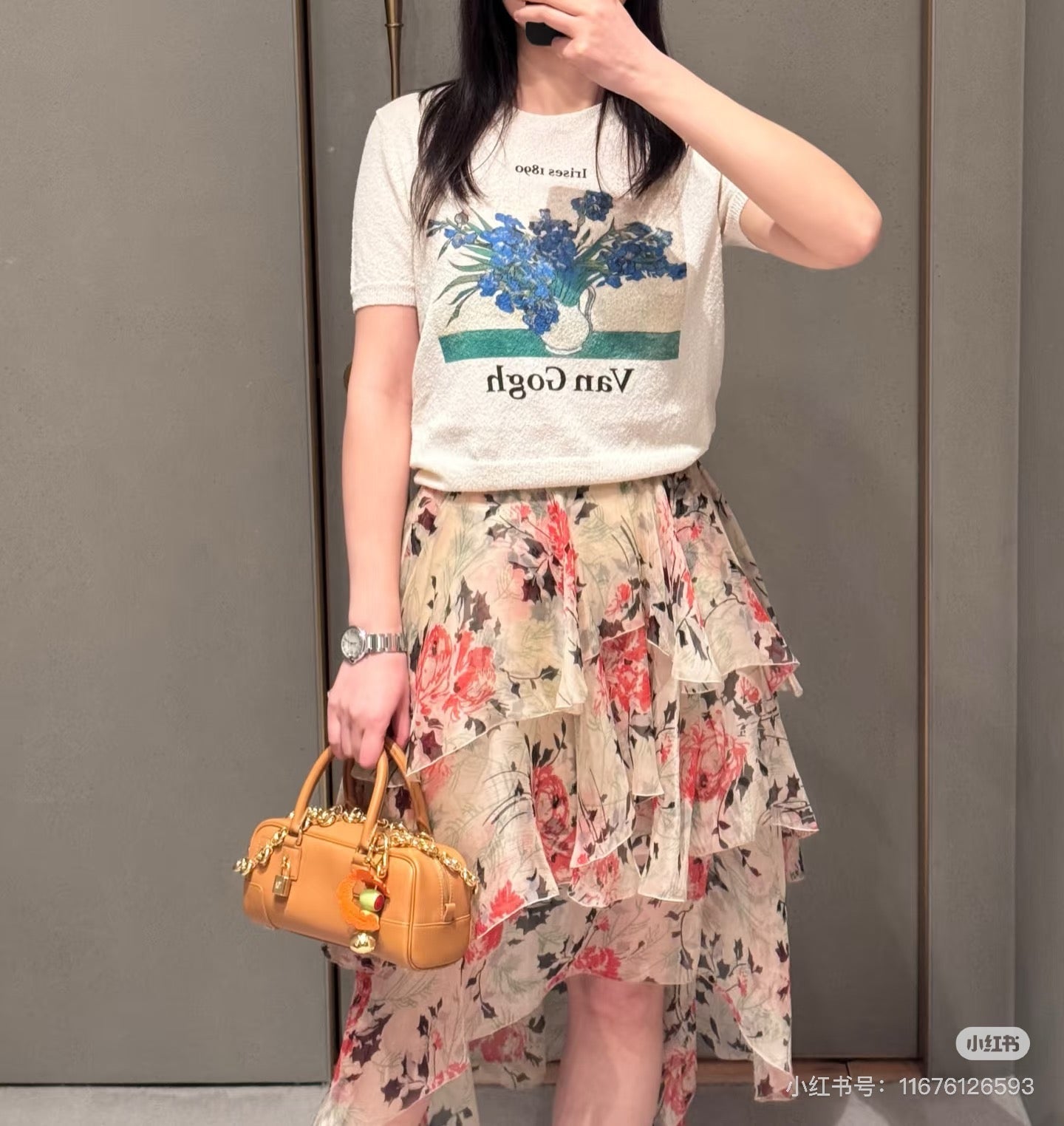 25ss printed skirt
