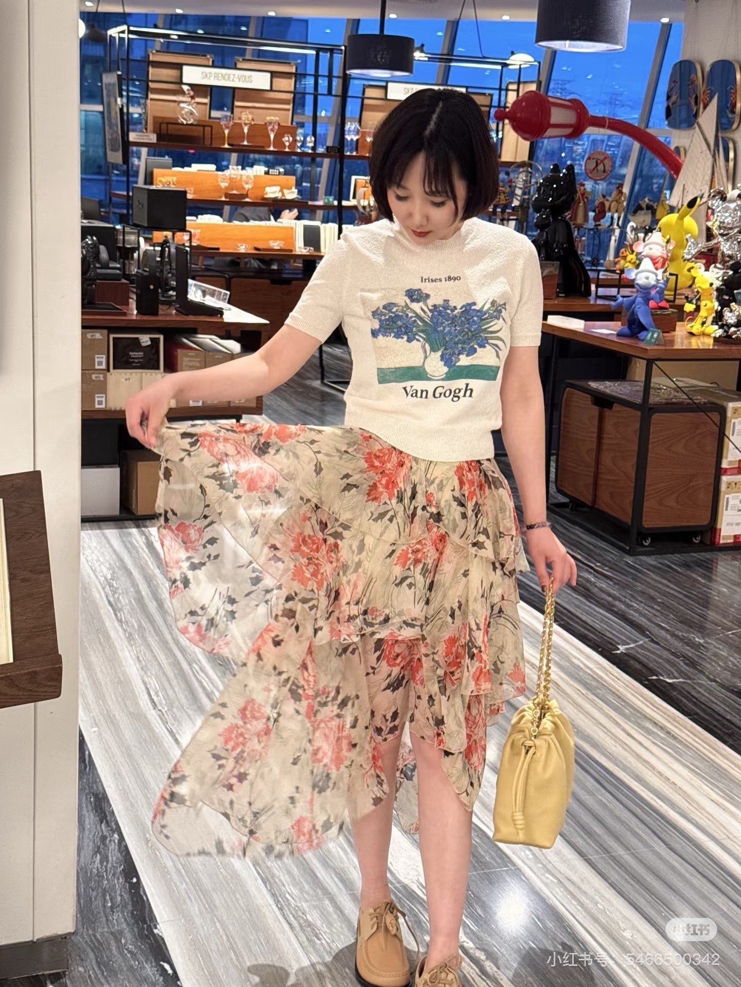 25ss printed skirt