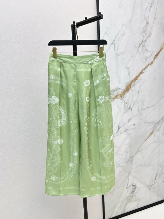 25ss silk wide-leg pants