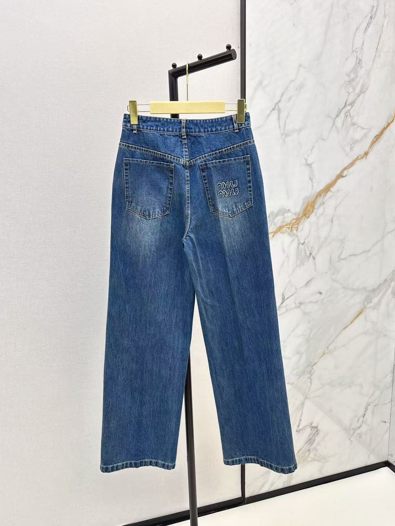 25ss embroidered jeans