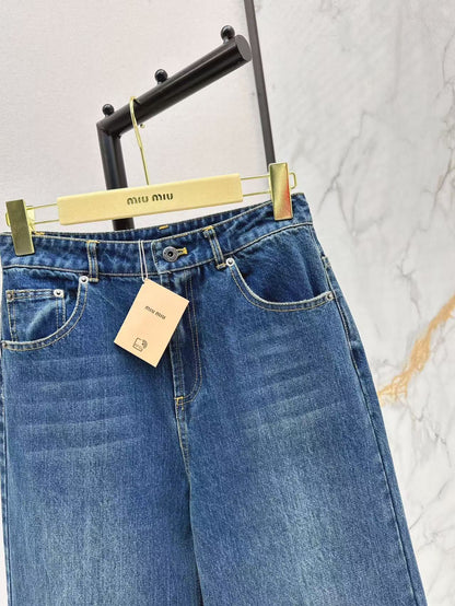 25ss embroidered jeans