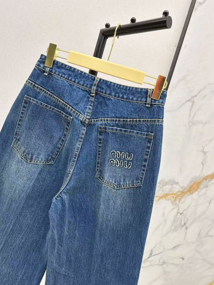 25ss embroidered jeans