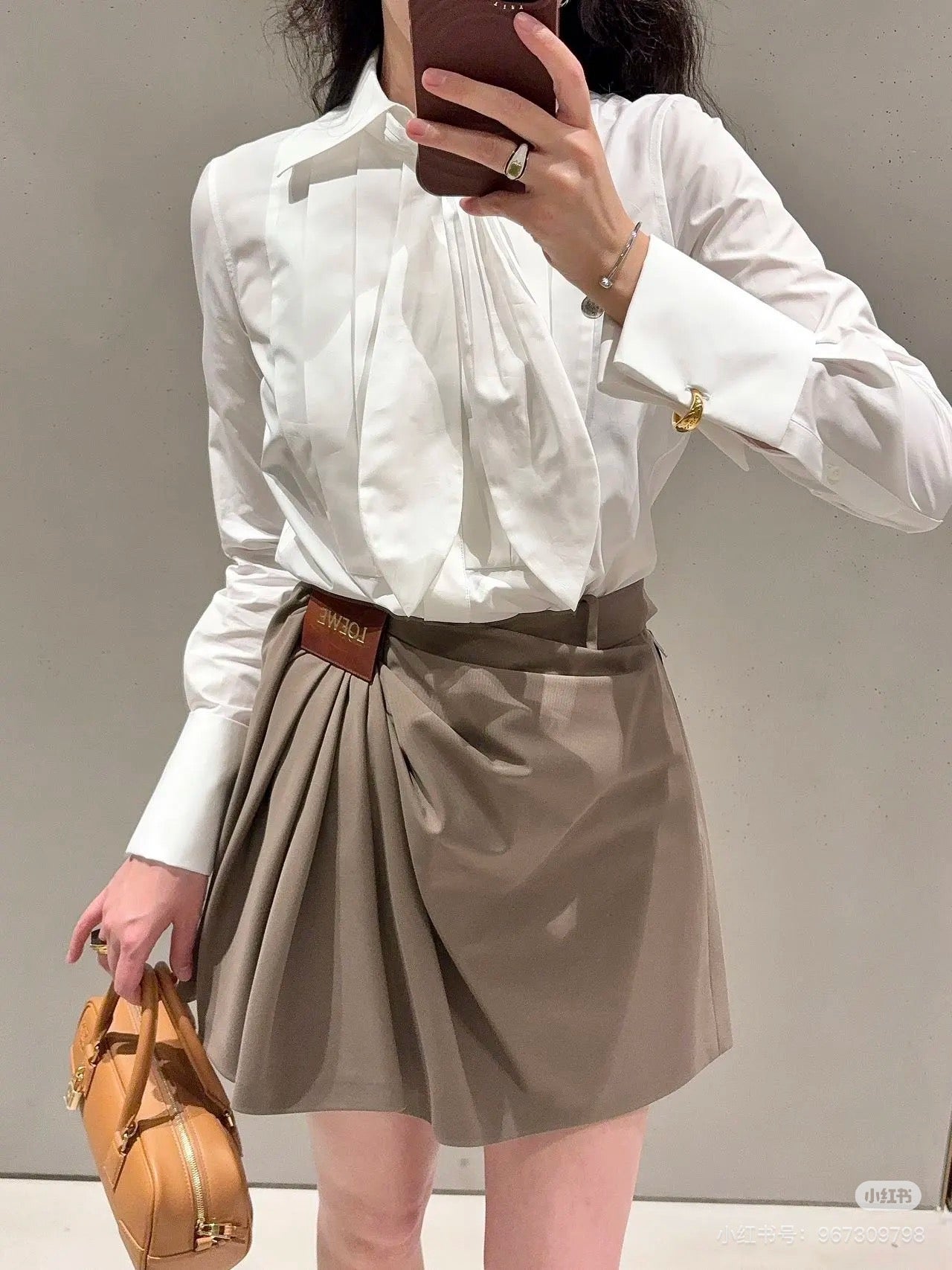 25ss pleated shirt