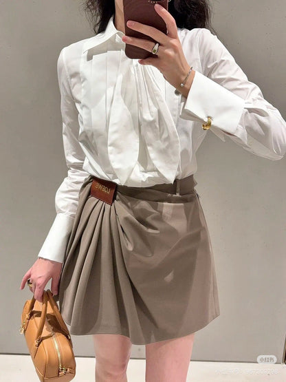 25ss pleated shirt