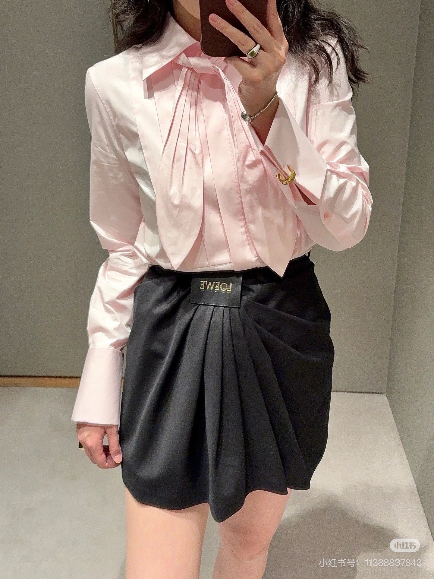 25ss pleated shirt