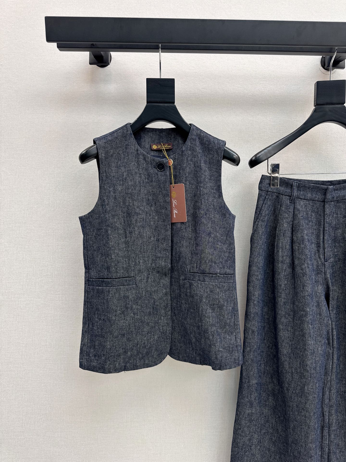 Lo 25ss linen vest set