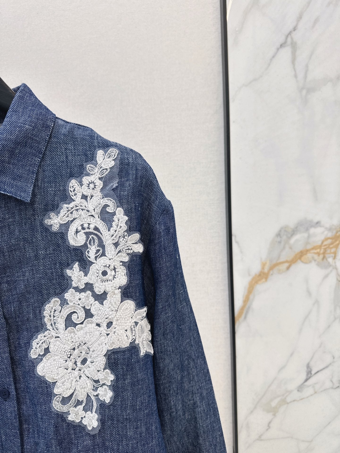 25ss linen embroidered shirt