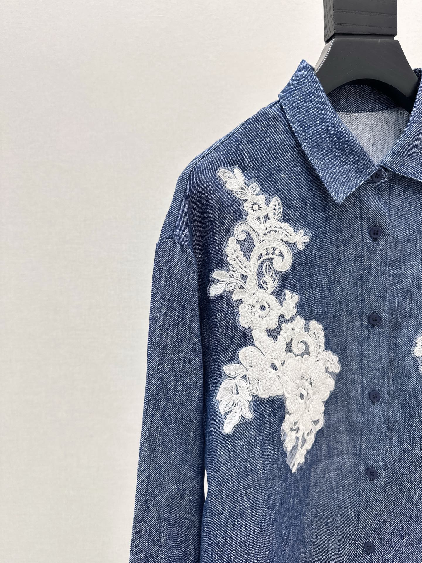 25ss linen embroidered shirt