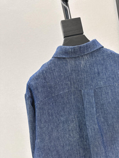 25ss linen embroidered shirt