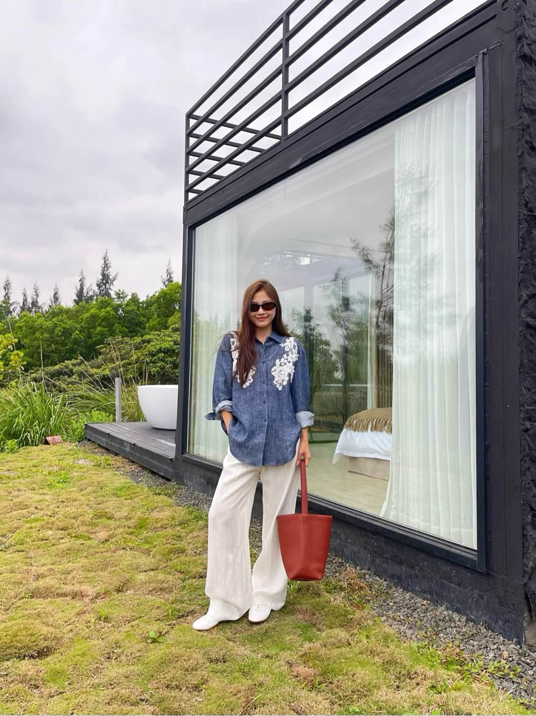 25ss linen embroidered shirt