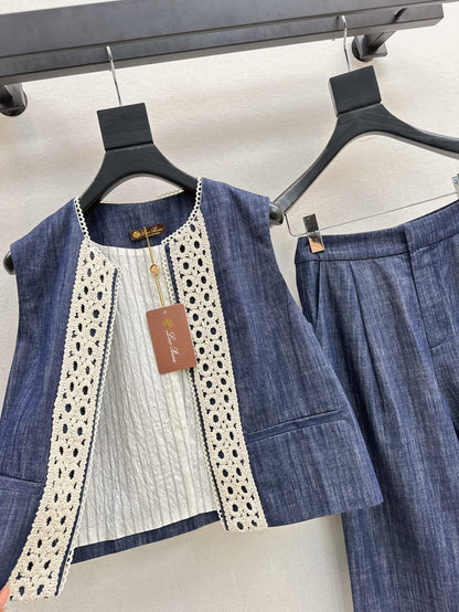 25ss linen woven set