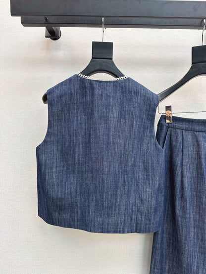 25ss linen woven set