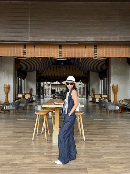 25ss linen woven set