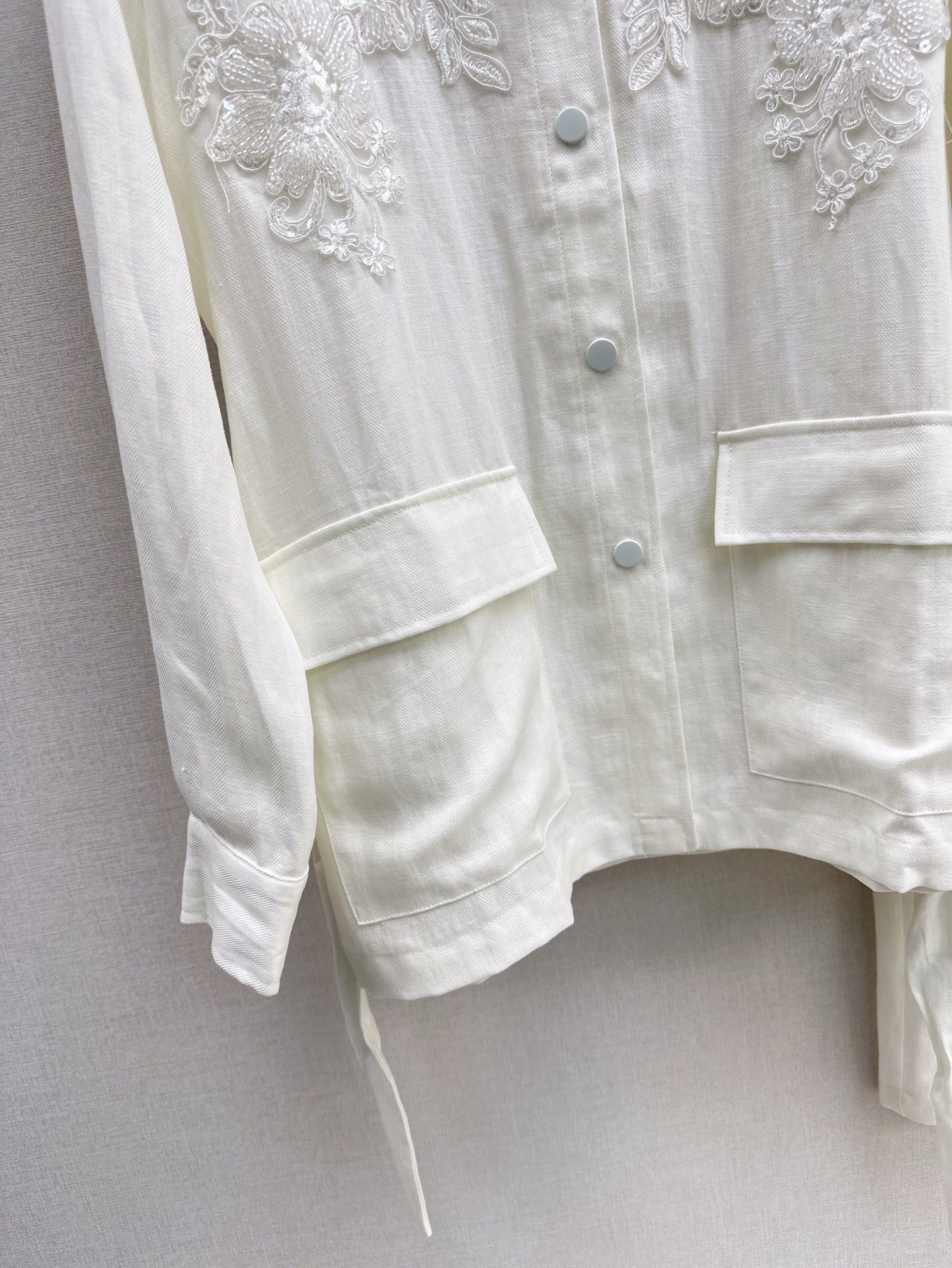 25ss linen embroidered set