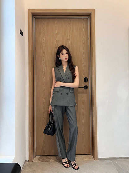 25ss vest suit pants set