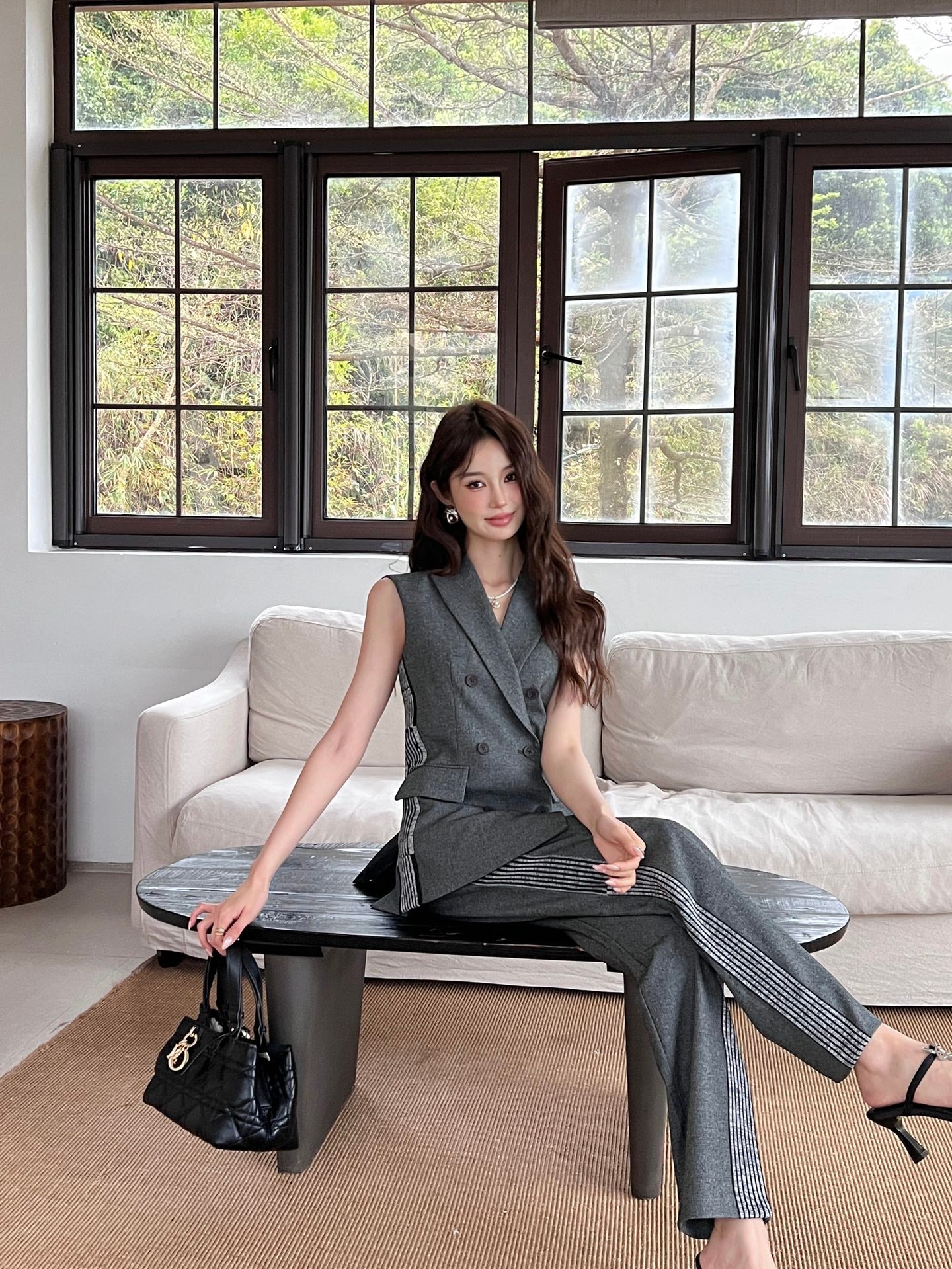 25ss vest suit pants set