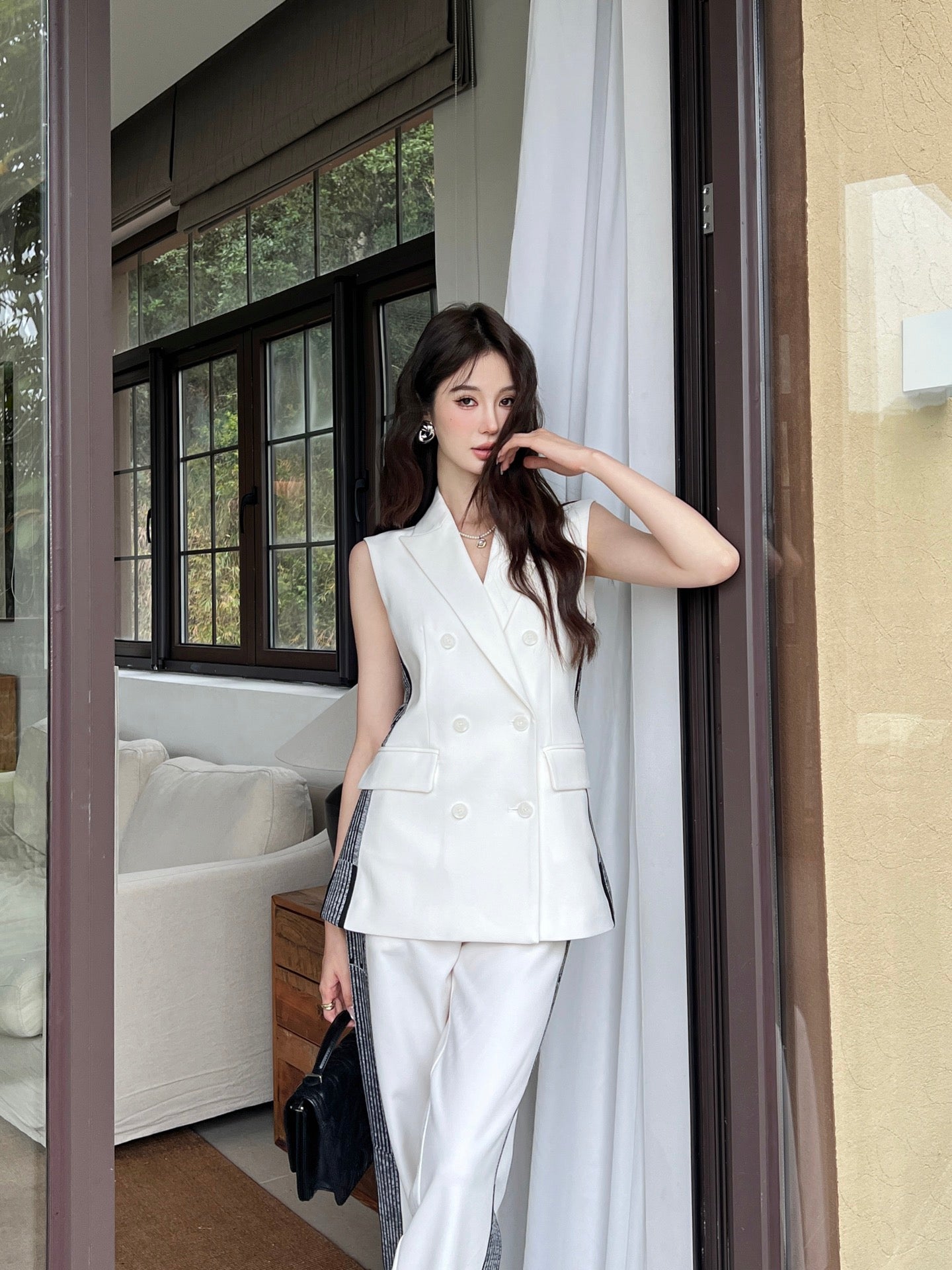25ss vest suit pants set