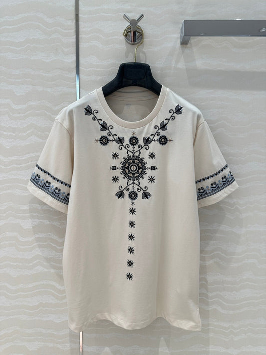 25ss embroidered t-shirt