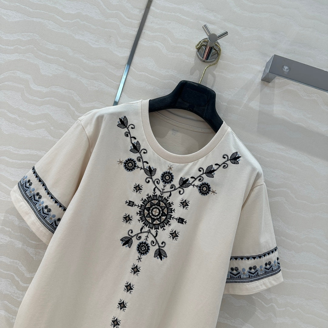 25ss embroidered t-shirt