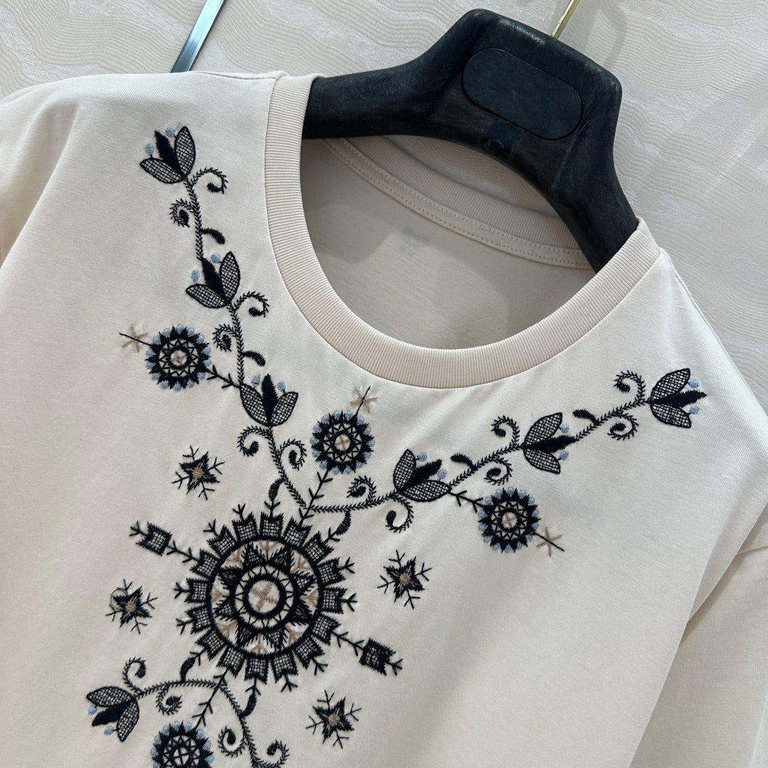 25ss embroidered t-shirt