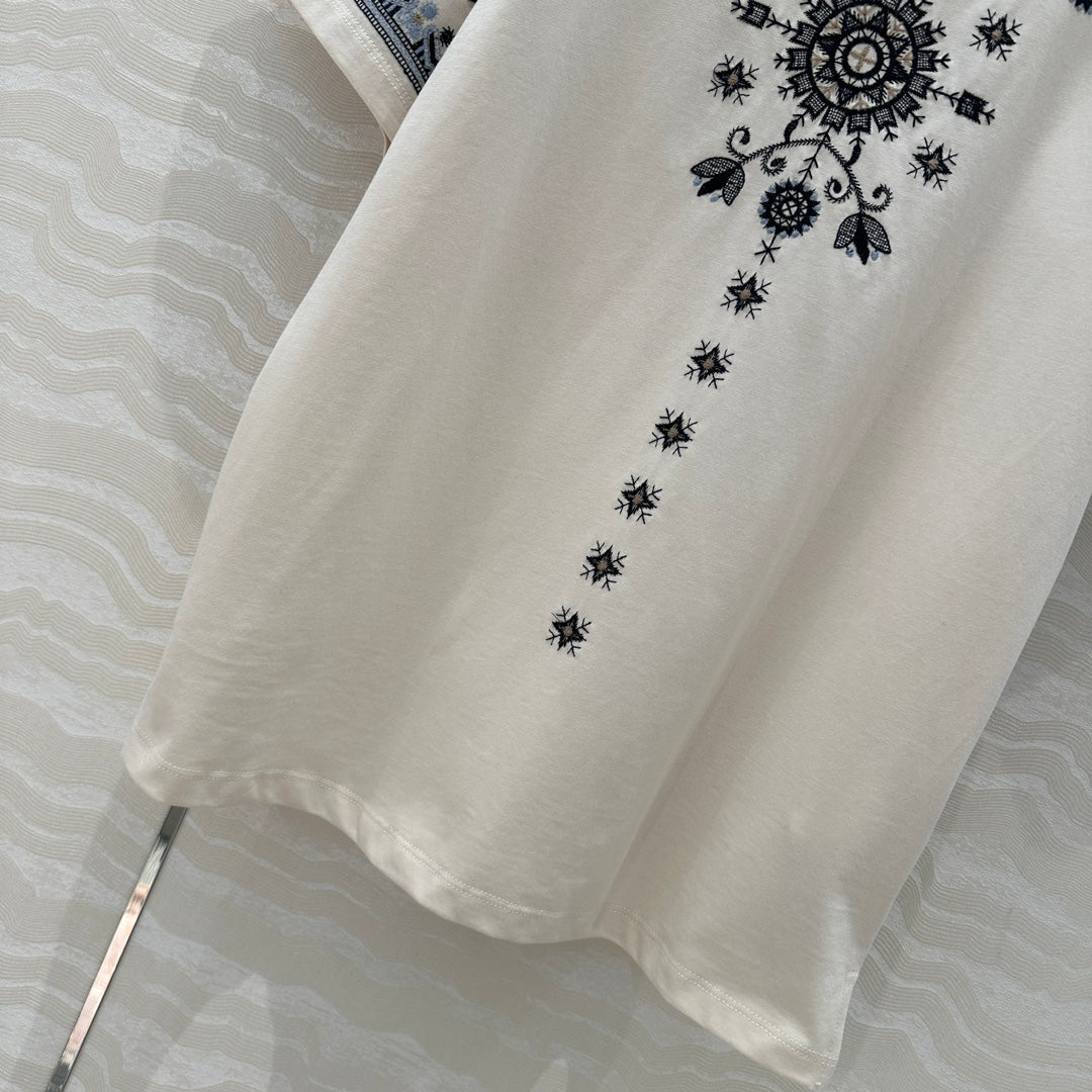 25ss embroidered t-shirt
