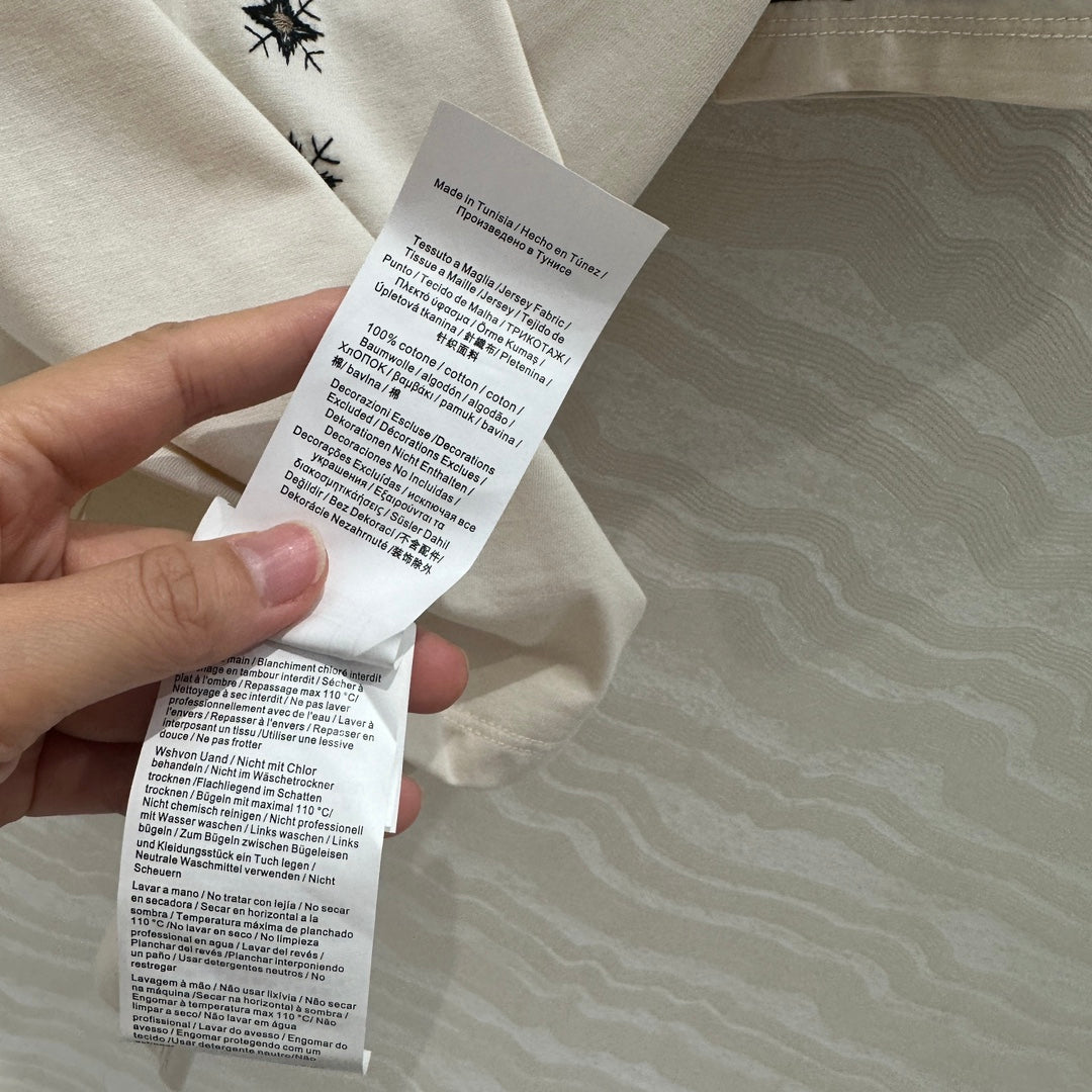 25ss embroidered t-shirt