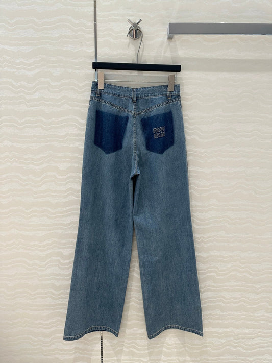 25SS embroidered jeans