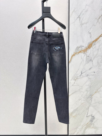 25ss embroidered jeans