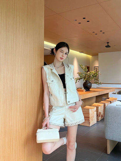 25ss miss hooded vest