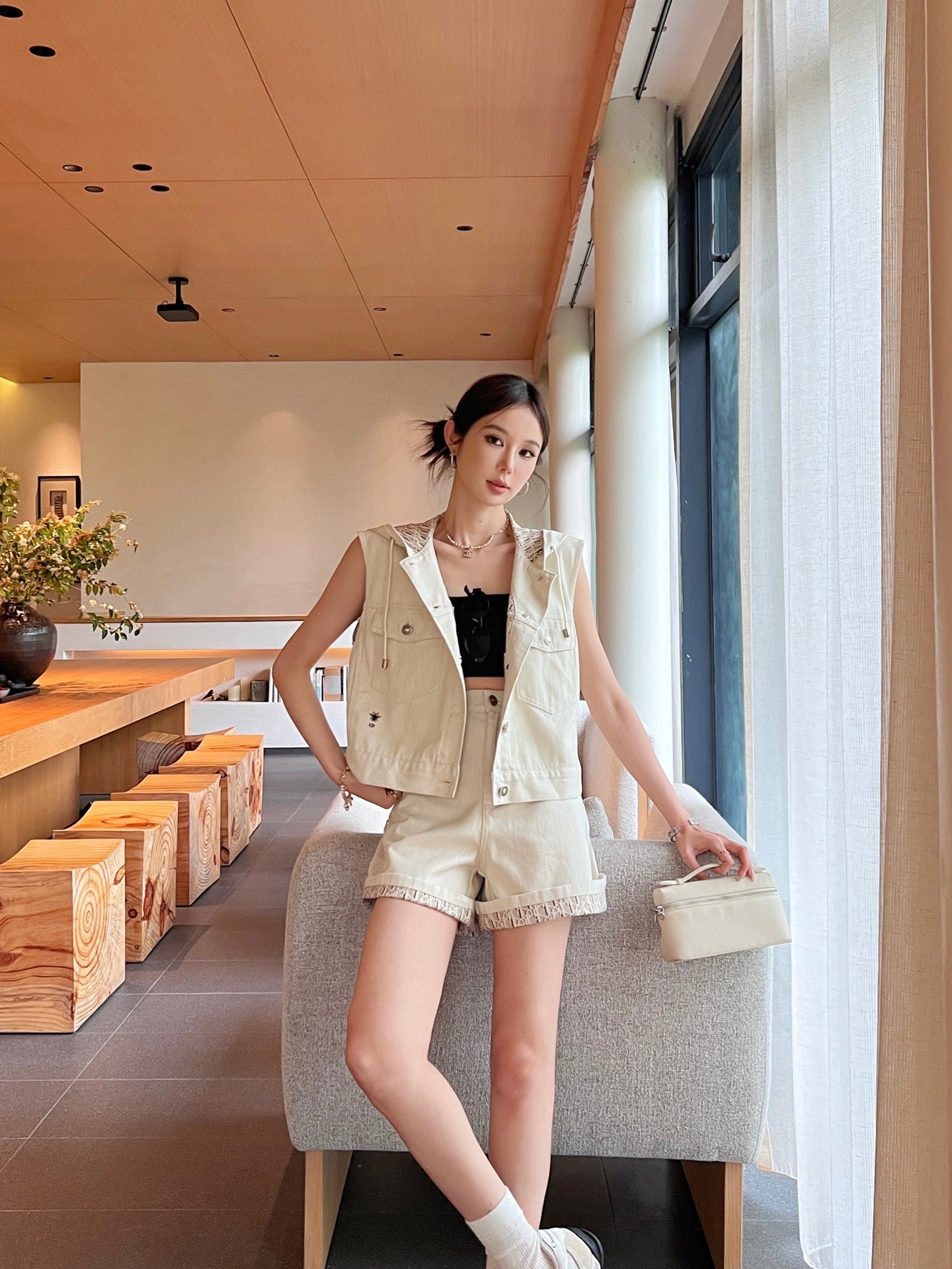 25ss Miss denim short