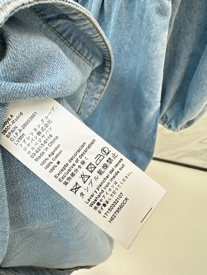 25ss V neck denim dress