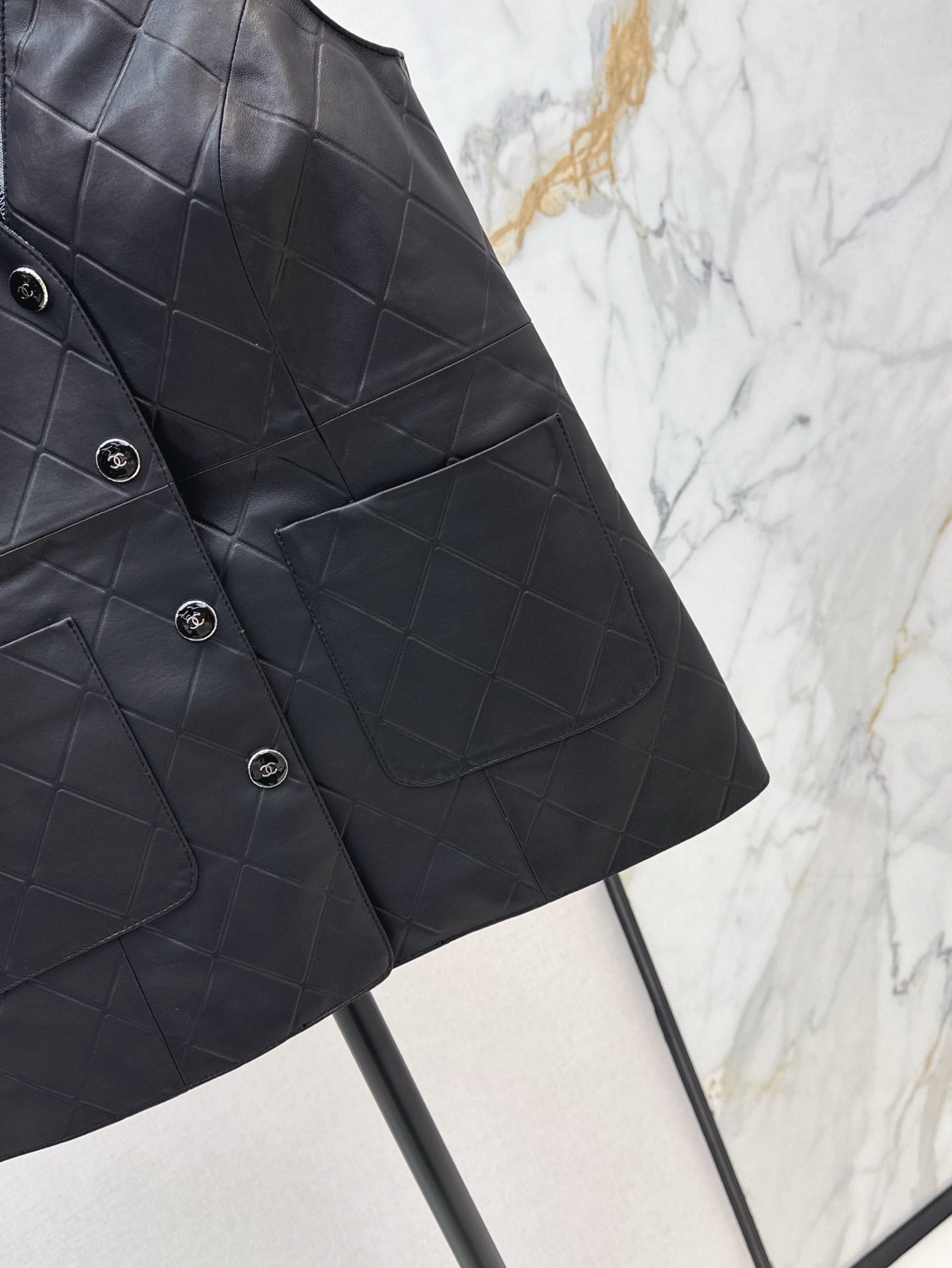 25ss genuine leather vest