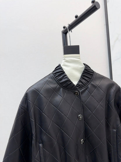 25ss genuine leather jacket