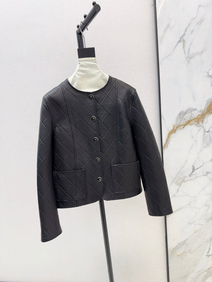 25ss genuine leather jacket