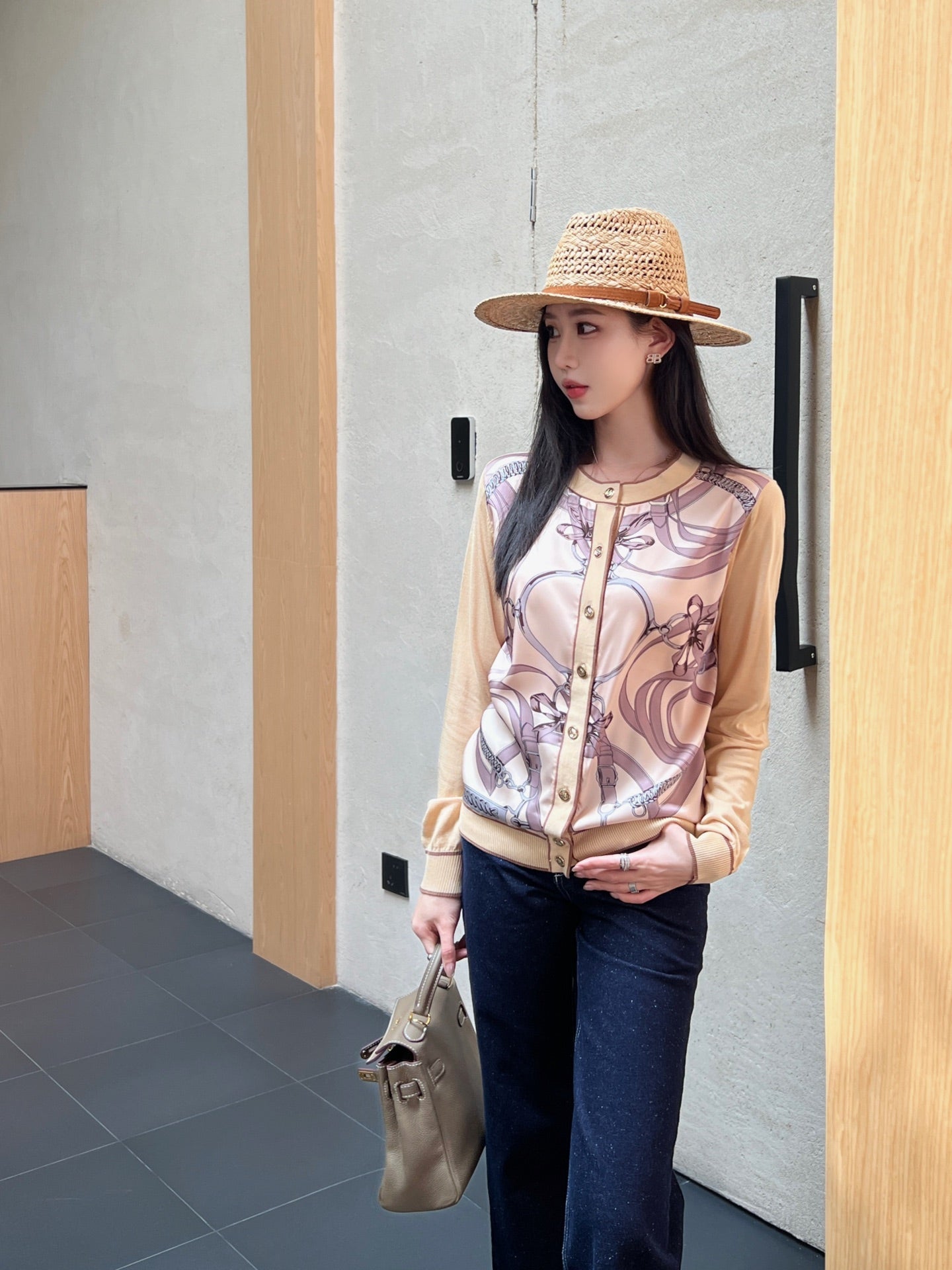 H 25ss knit cardigan