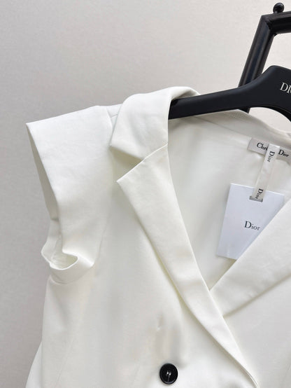 25ss slant collar vest