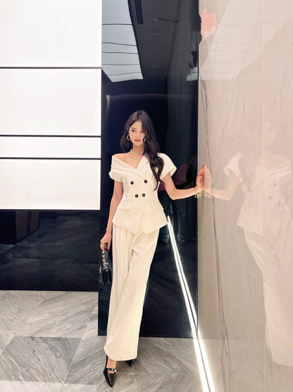 25ss slant collar vest