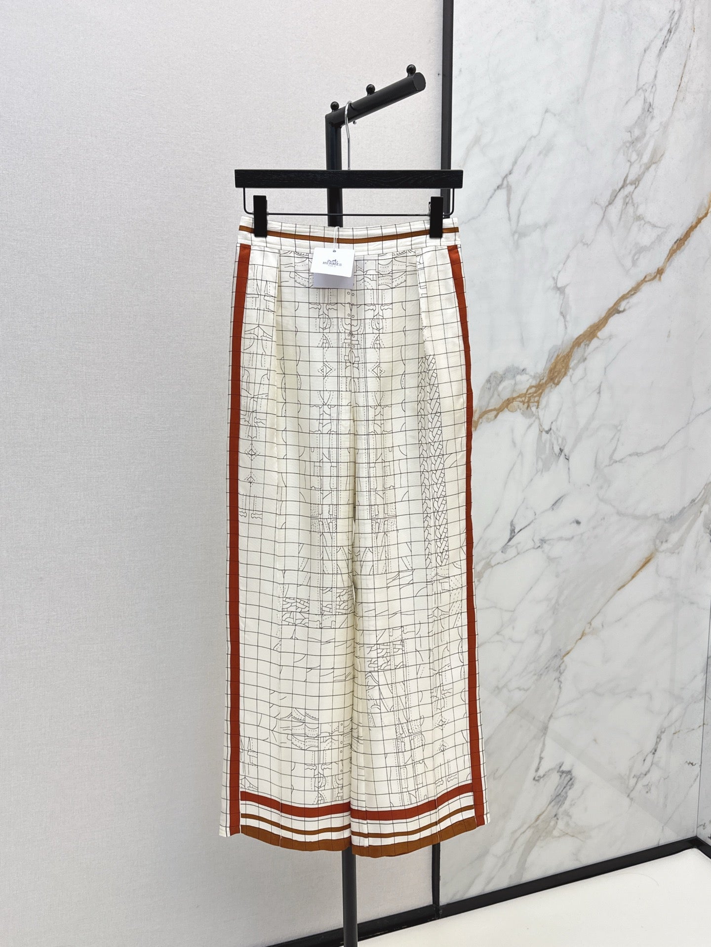 25ss Silk wide leg pants