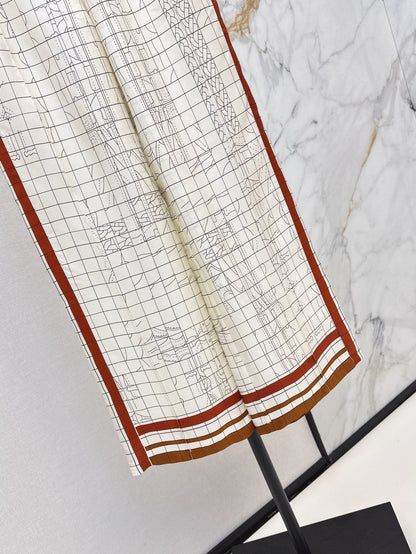 25ss Silk wide leg pants