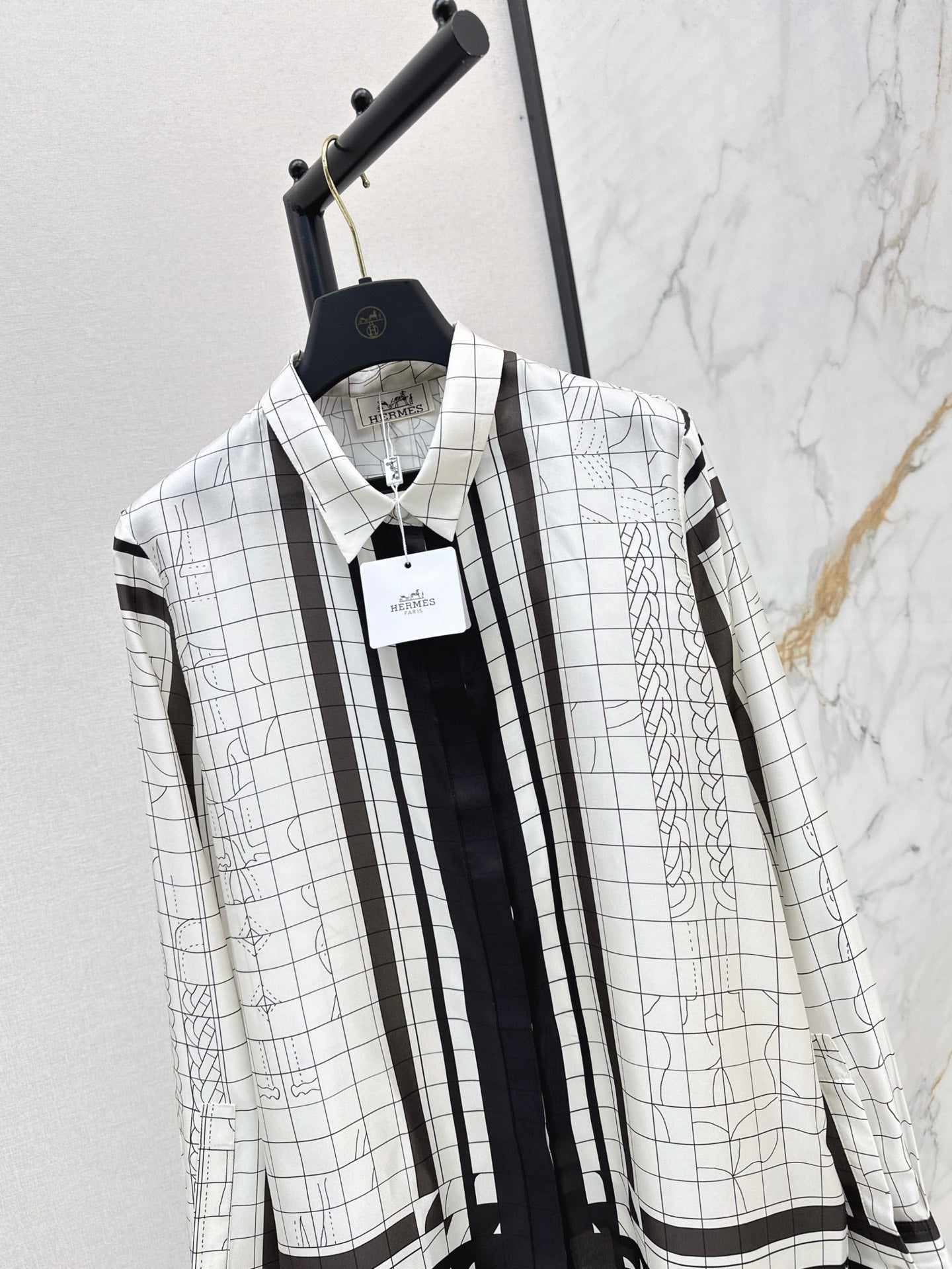 25ss Silk buttons shirt