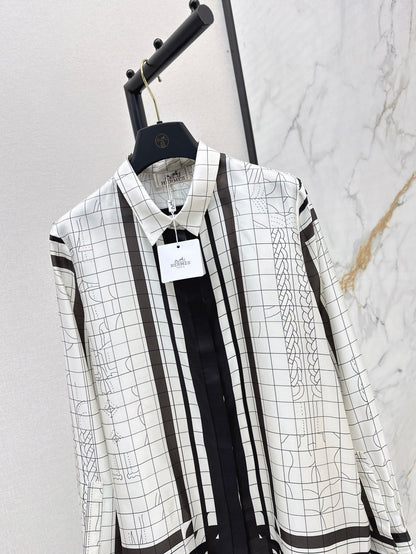 25ss Silk buttons shirt